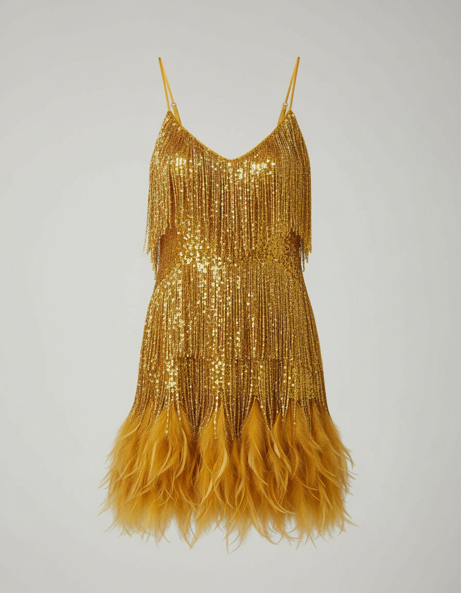 Sequin Dress Womens Cocktail Party Spaghetti Strap Tailored
