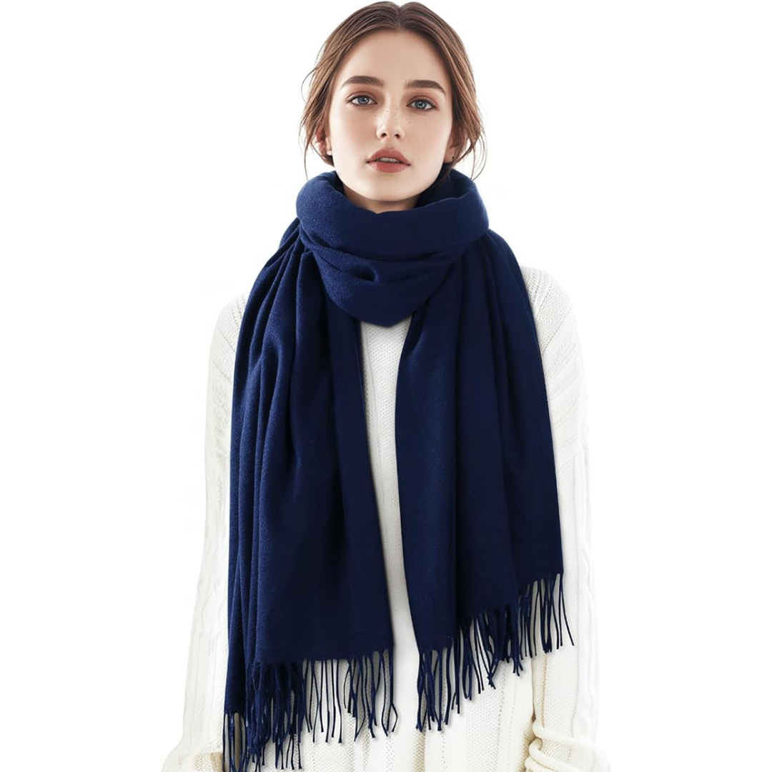 Women's Solid Cashmere Winter Scarf