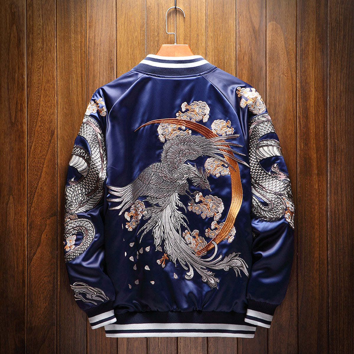 Dragon & Phoenix Embroidered Souvenir Jacket