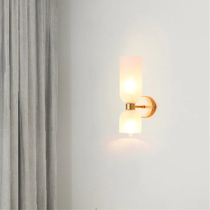 Double Head Glass Wall Sconce - Elegant Lighting for Your Space