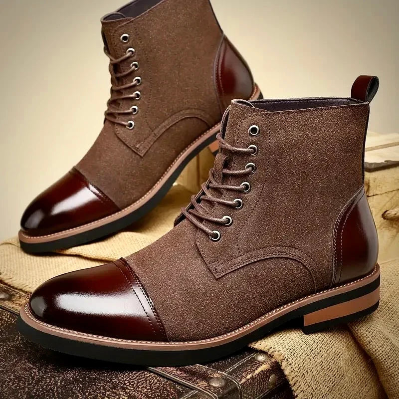 Men's Cap-Toe Oxford Lace-Up Boots