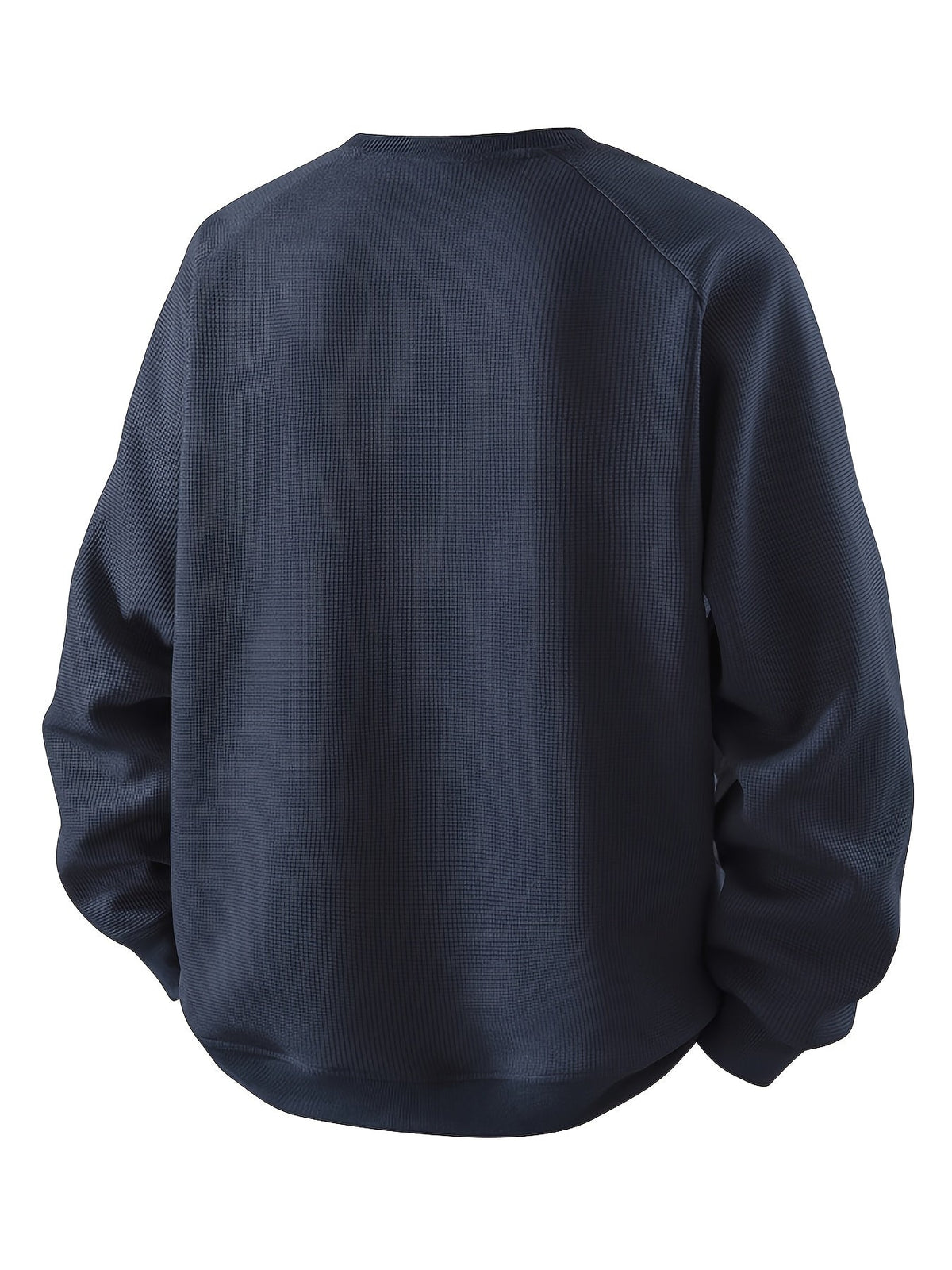 Sweatshirt Mens Round Neck Colour Block Soft Pullover Relaxed Fit