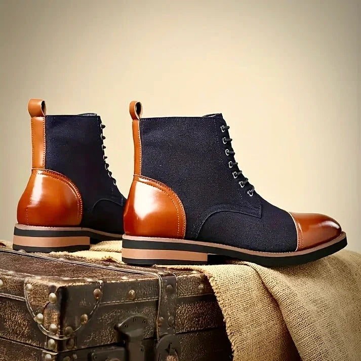 Men's Cap-Toe Oxford Lace-Up Boots