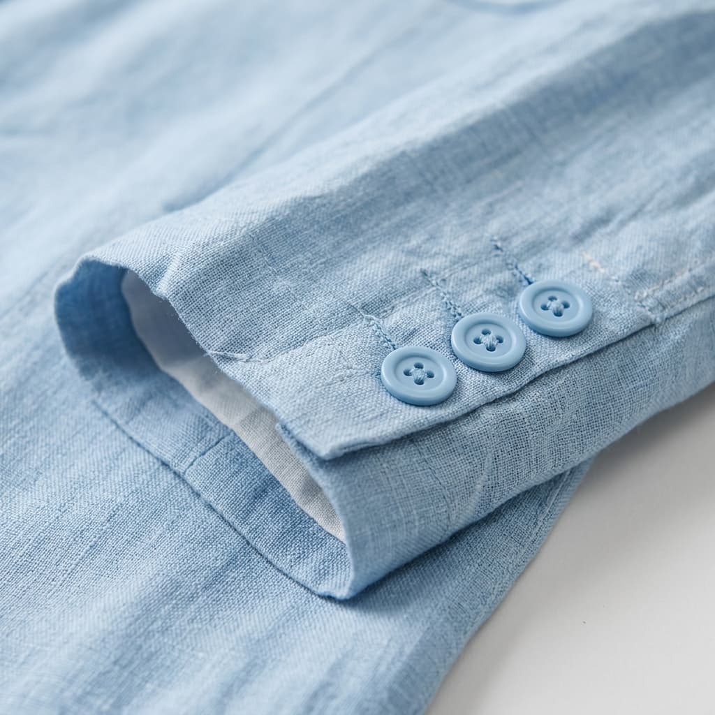 Linen Blazer Mens Unstructured Notch Lapel Patch Pockets
