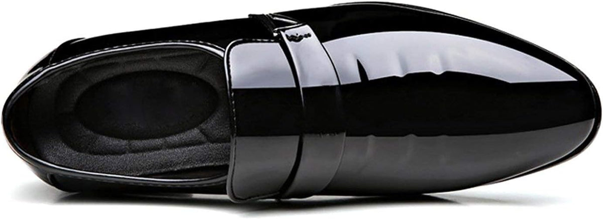 Men's White Dress Loafers Slip-On Formal Shoes