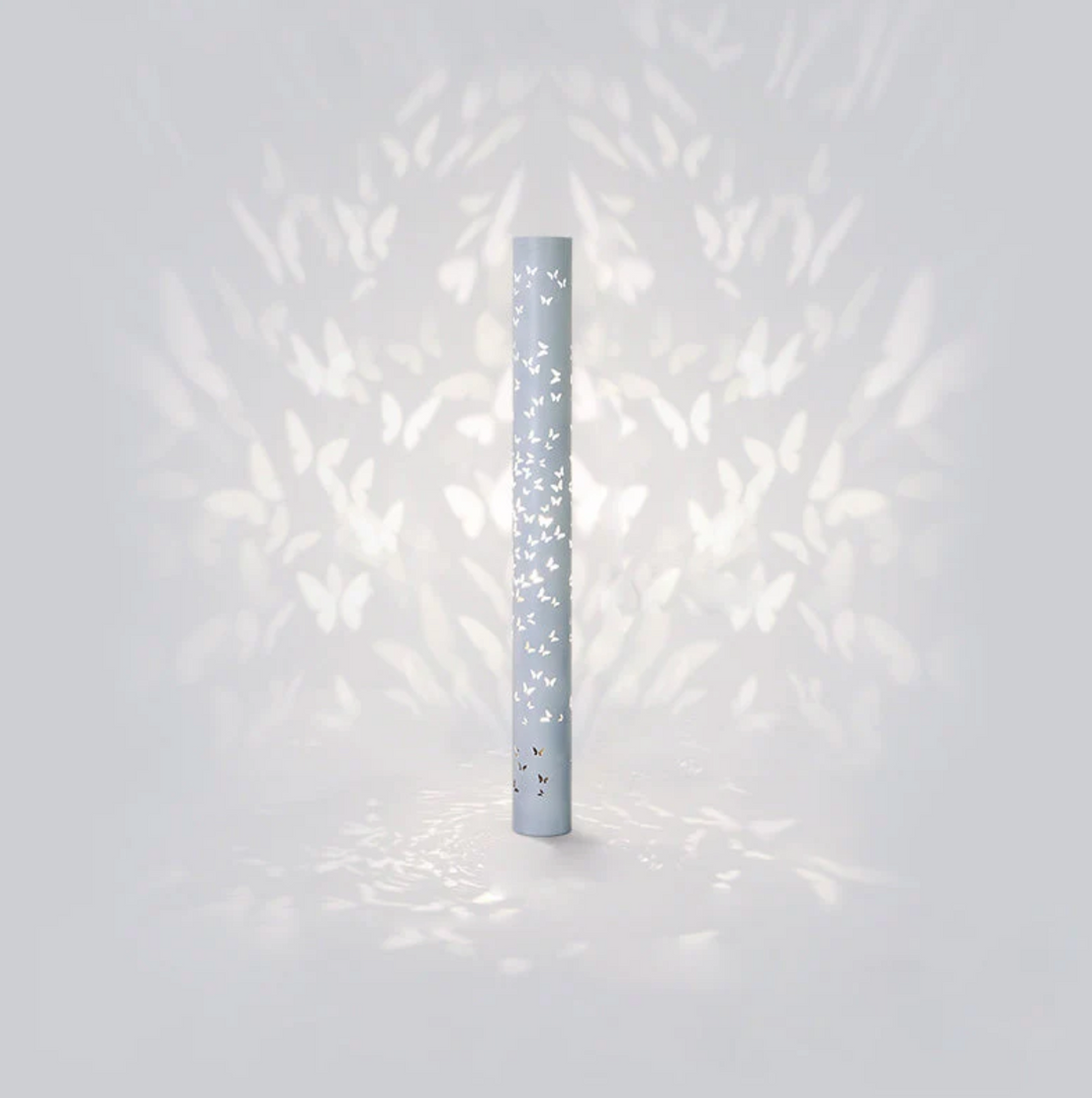 Modern Column Floor Lamp - Black & White LED Design