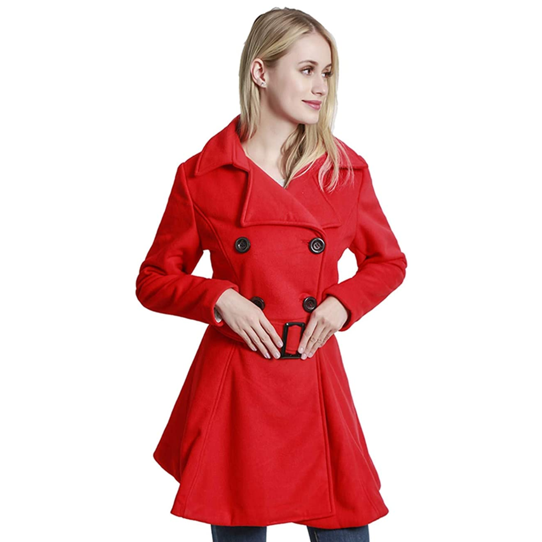 Women's Double Breasted Belted Trench Coat