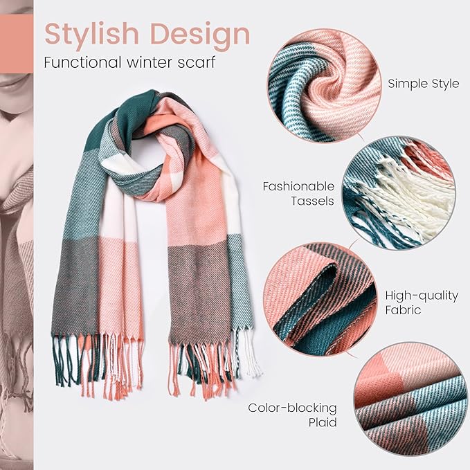 Women's Solid Cashmere Winter Scarf