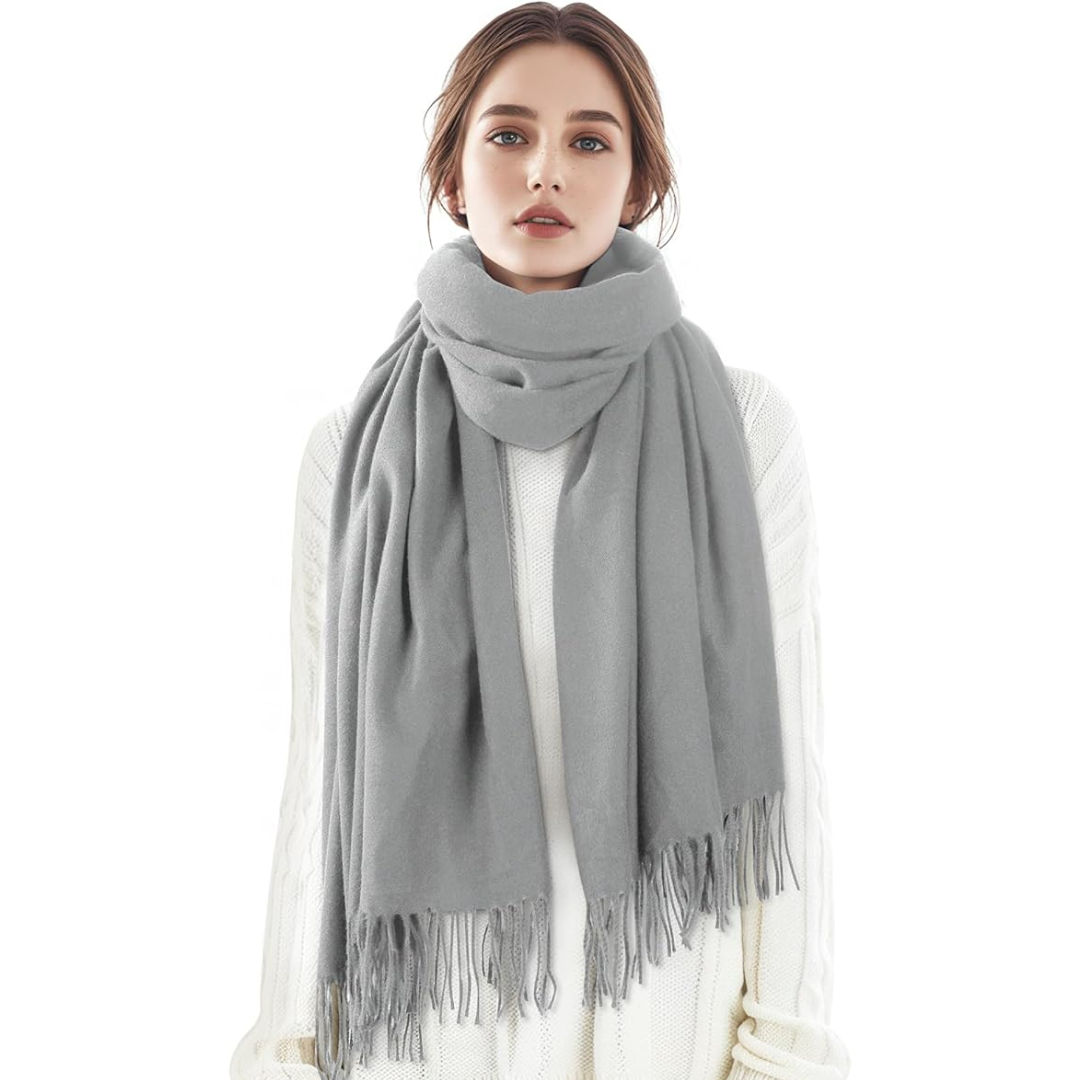 Women's Solid Cashmere Winter Scarf