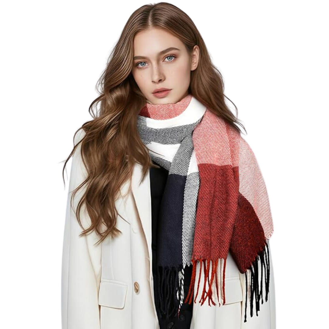 Women's Solid Cashmere Winter Scarf