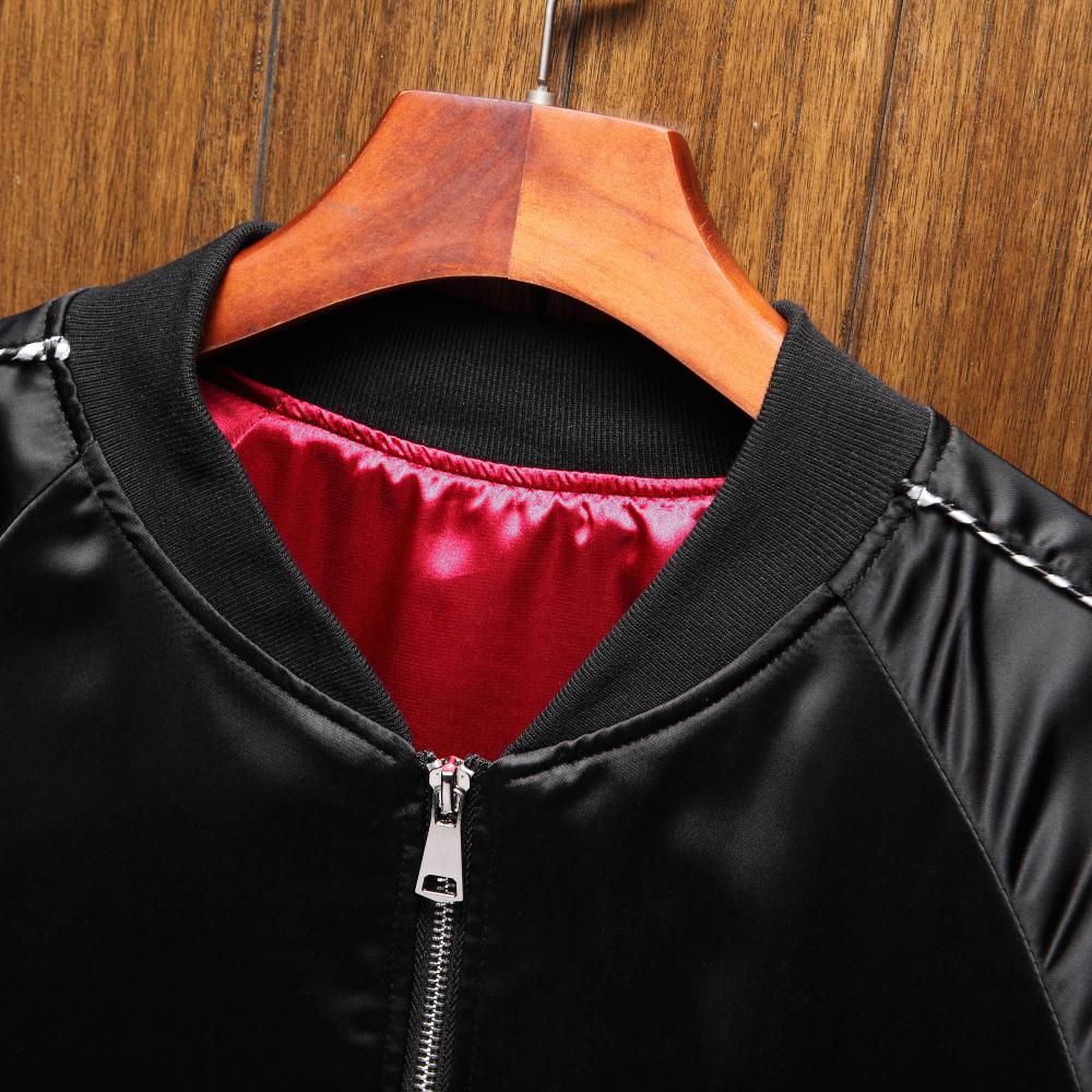 Flying Cranes Embroidered Souvenir Jacket