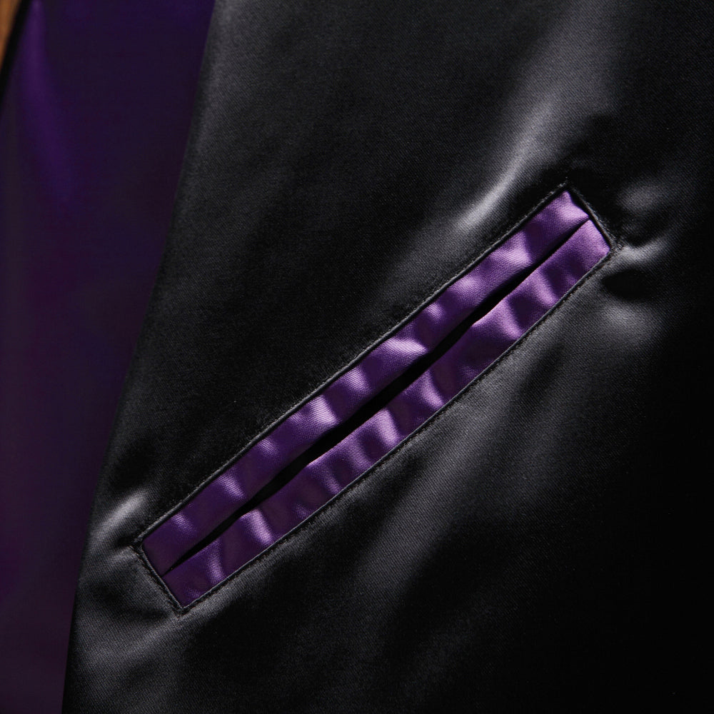 Violet Viper Embroidered Souvenir Jacket