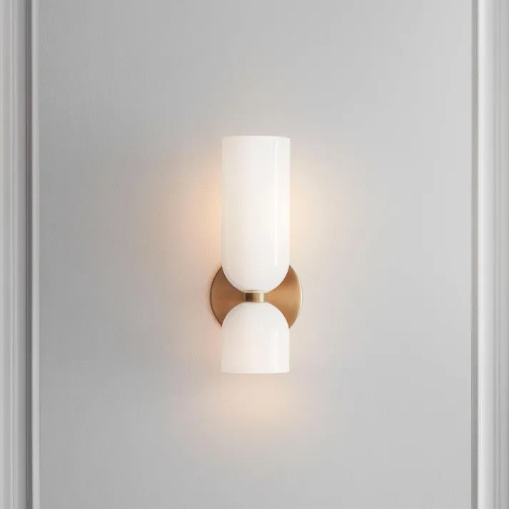 Double Head Glass Wall Sconce - Elegant Lighting for Your Space