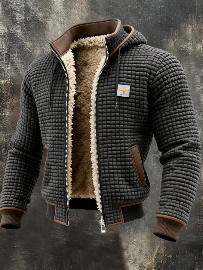 Men's Classic Zip-Up Jacket in Grey