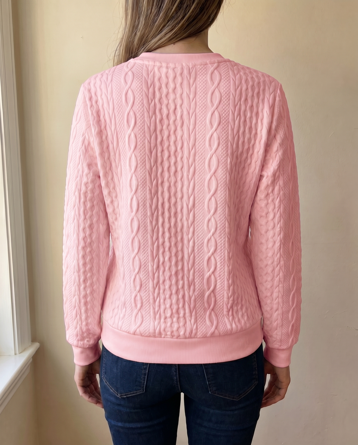 Women's Textured Quarter-Zip Sweatshirt